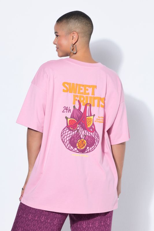T-shirt oversize, imprimé fruits