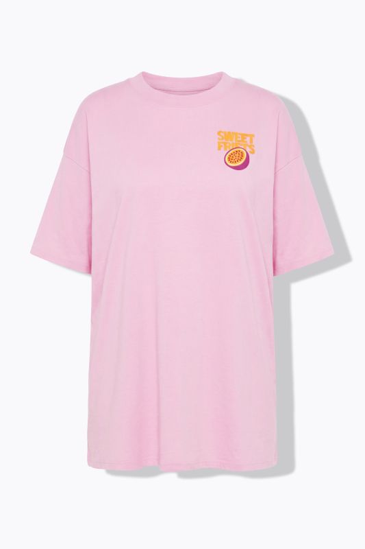 T-shirt oversize, imprimé fruits