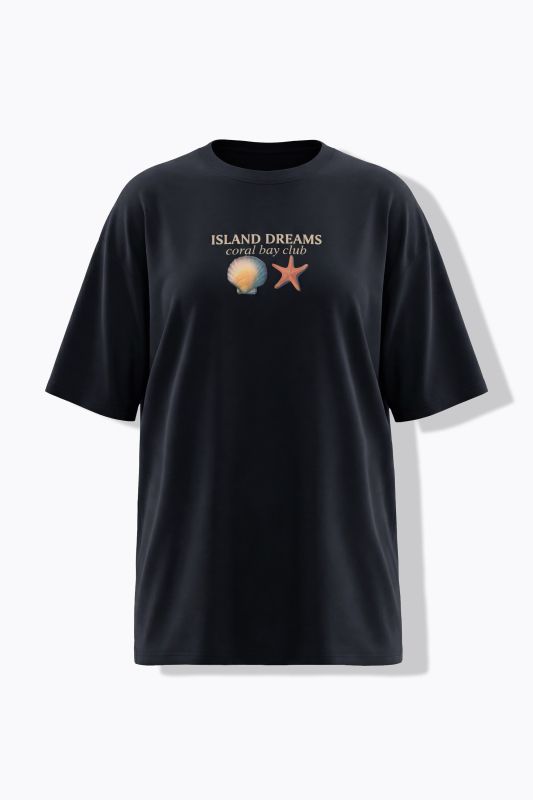 T-shirt oversize, imprimé pâtisserie