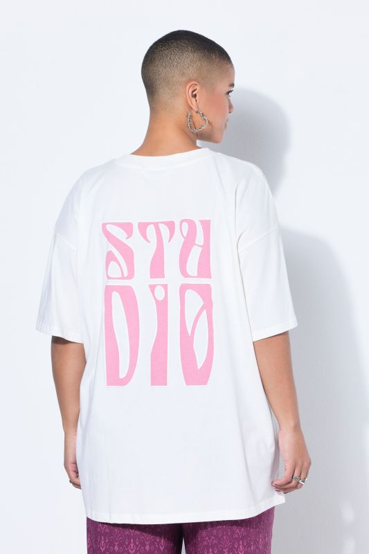 T-shirt oversize, message imprimé