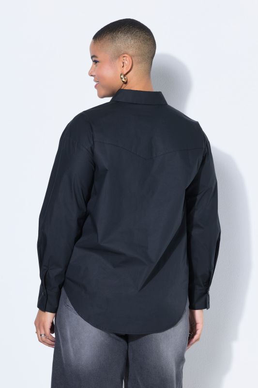 Chemisier oversize à rivets fantaisie