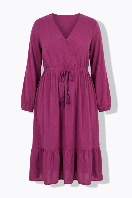 Robe maxi, coupe évasée. Manches longues. Imprimé all-over