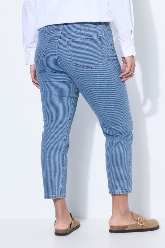 Jean Mom 5 poches à rayures