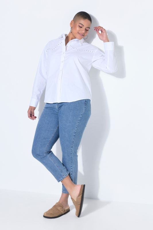 Jean Mom 5 poches à rayures