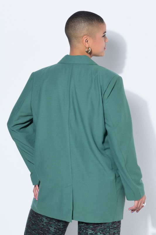 Blazer oversize aspect lin, doublure intégrale