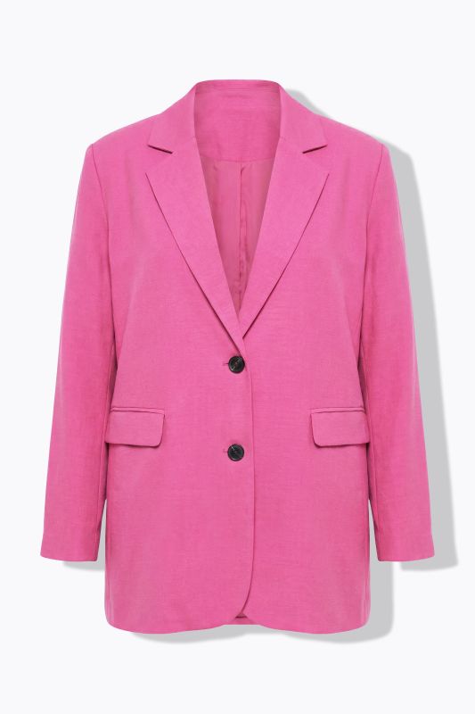 Blazer oversize aspect lin, doublure intégrale