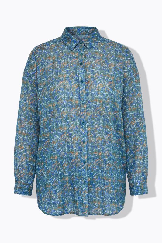 Chemisier oversize à motif en fil brillant