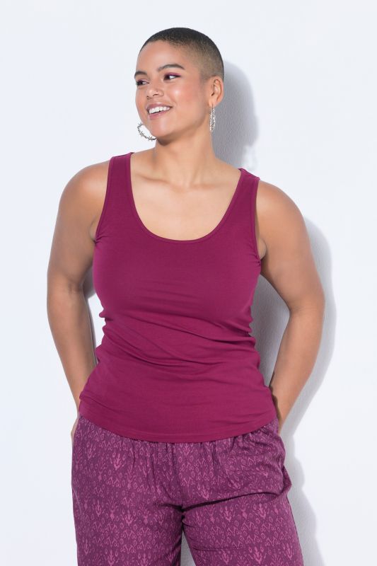 Top Basic, encolure large, jersey stretch