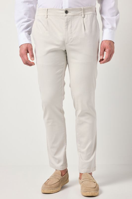 Pantalon chino FLEXNAMIC®, taille élastique et pinces, coupe Straight Fit tendance