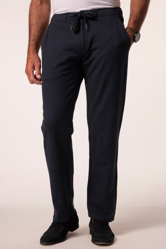 Pantalon chino 4 poches JP 1880, tissu jersey seersucker - jusqu'au 8 XL