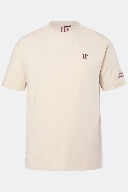 T-shirt JP 1880 à manches courtes, logo brodé sur la poitrine - jusqu'au 8 XL