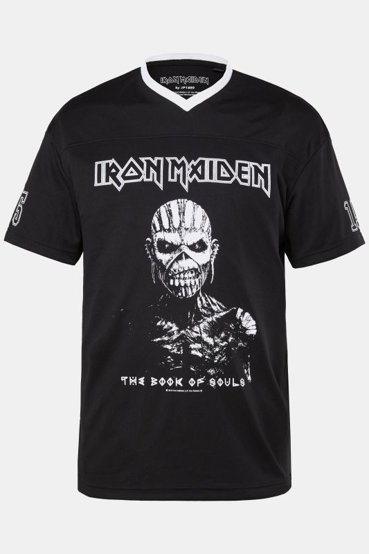 T-shirt JP 1880, imprimé groupe Iron Maiden, manches courtes et style vintage - jusqu'au 8 XL