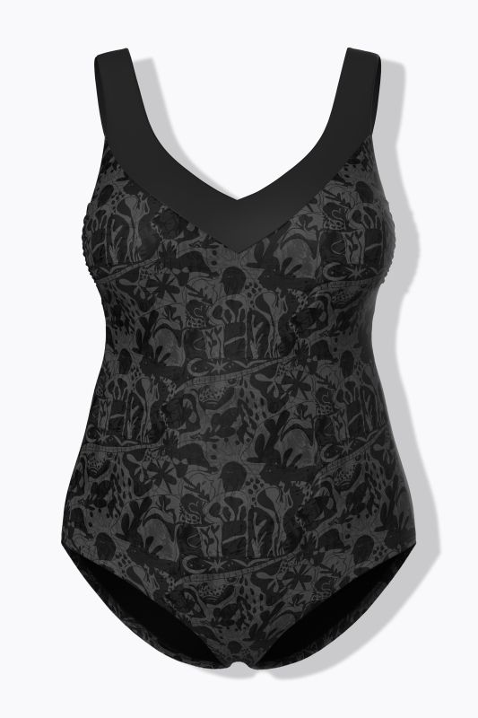 Maillot de bain à bonnets souples, bretelles se croisant dans le dos, matière recyclée