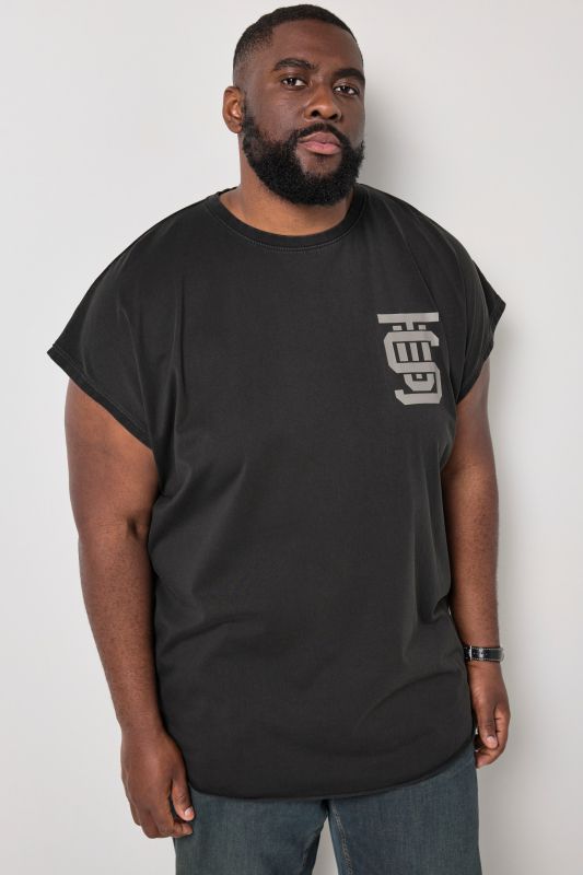 Débardeur STHUGE oversize, imprimé dans le dos et style vintage - jusqu'au 8 XL