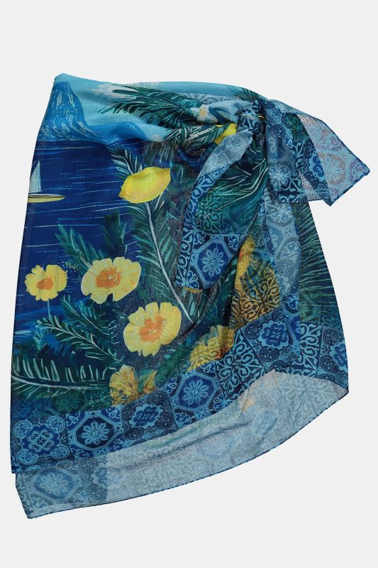 Paréo motif paysage de vacances, jupe / robe de plage