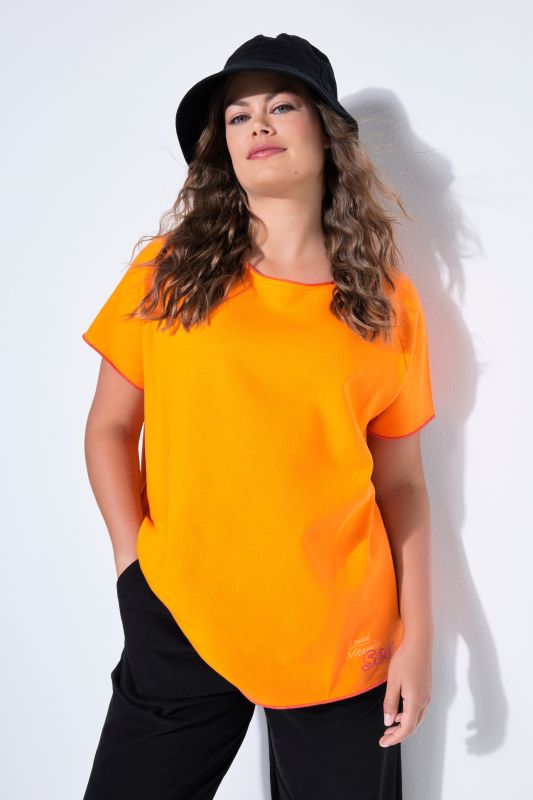 Sweat-shirt oversize, manches courtes