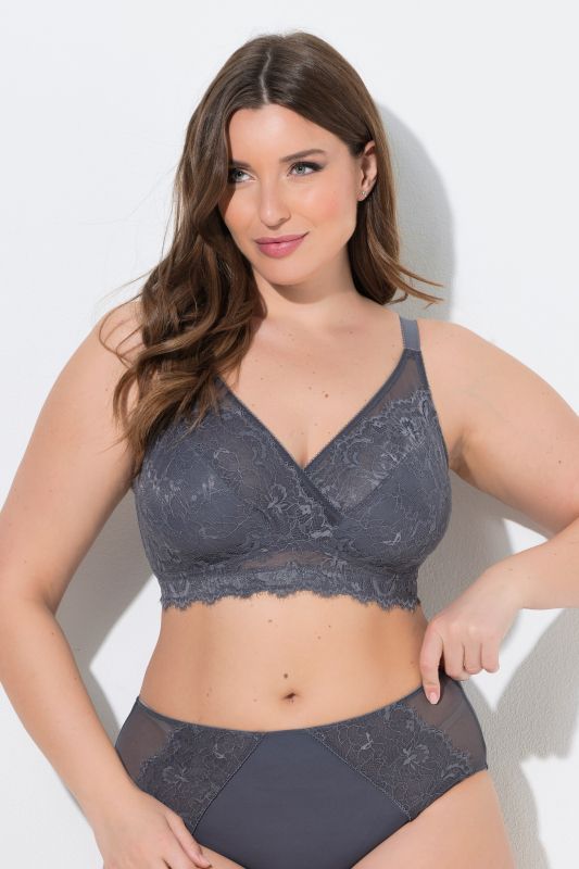 Bralette sans armatures, avec dentelle - bonnet B-E