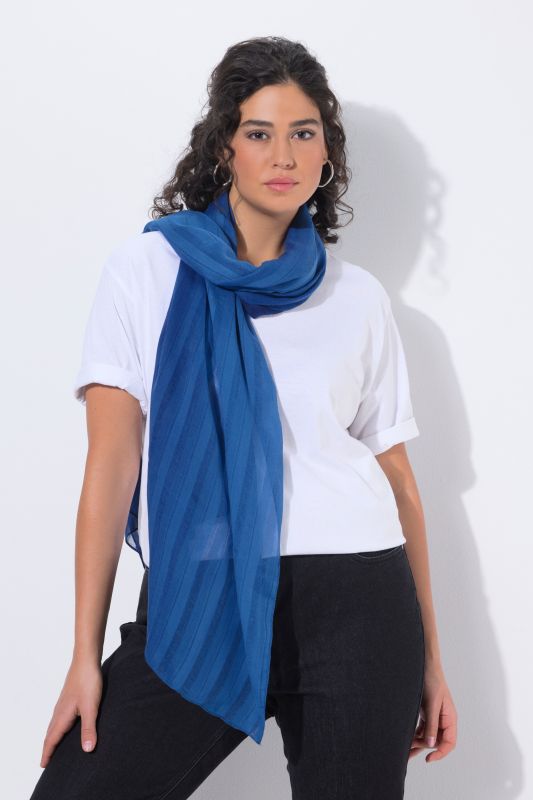 Foulard, rayures texturées