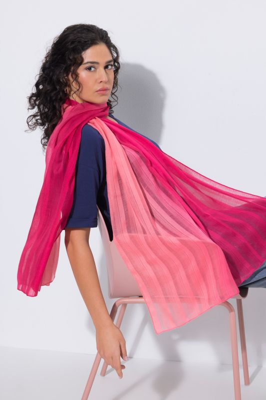 Foulard, rayures texturées