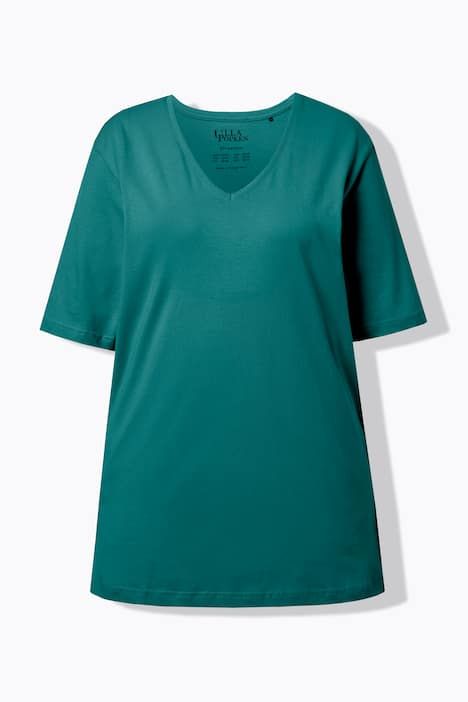 T-shirt coupe Relaxed Fit, décolleté en V et manches courtes