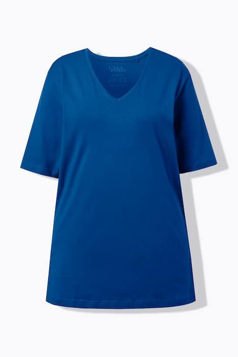 T-shirt coupe Relaxed Fit, décolleté en V et manches courtes