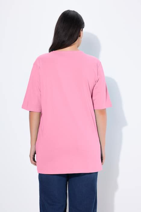 T-shirt coupe Relaxed Fit, décolleté en V et manches courtes