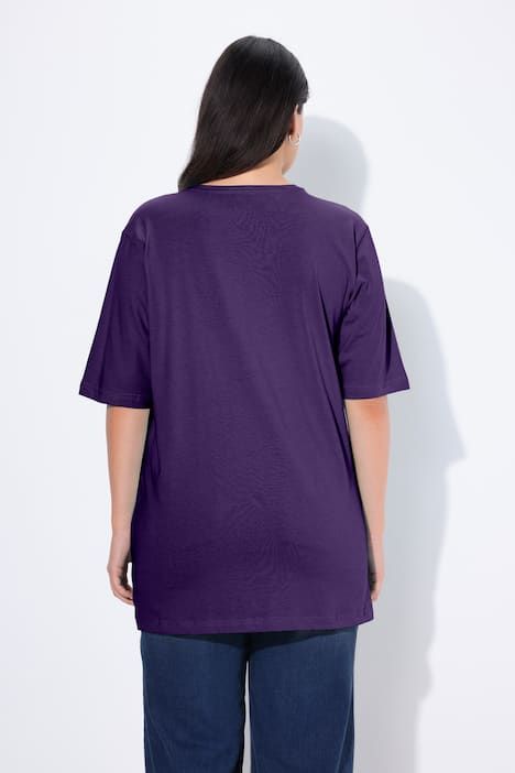 T-shirt coupe Relaxed Fit, décolleté en V et manches courtes