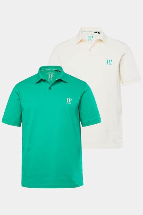 Lot de 2 polos, collection Basic - coton piqué, peigné