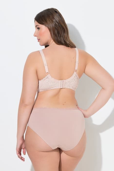 Soutien-gorge à armatures, dentelle florale, entièrement confectionné en dentelle, bonnet C-E