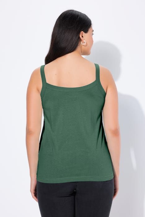 Débardeur à fines bretelles et décolleté rond, en modal mélangé