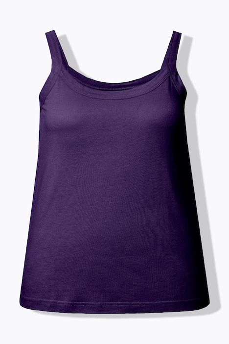 Débardeur à fines bretelles et décolleté rond, en modal mélangé