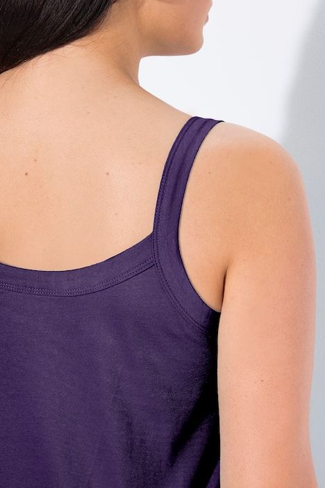 Débardeur à fines bretelles et décolleté rond, en modal mélangé