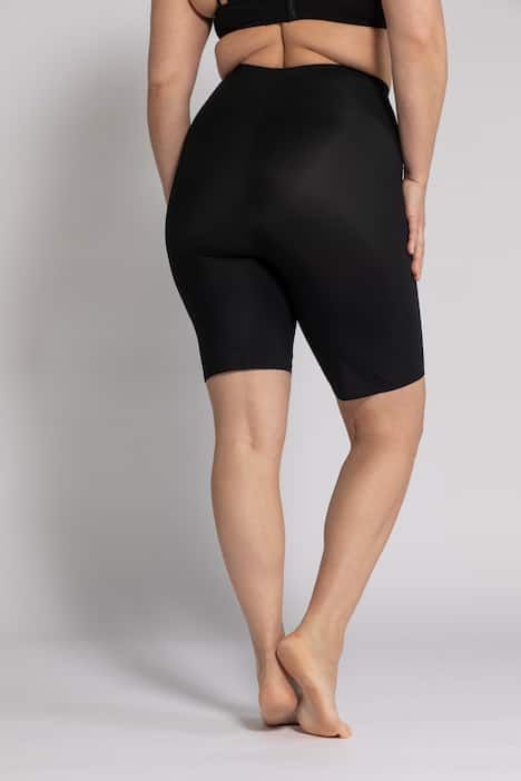 Bermuda gainant à coupe longue et bord plats, matière extensible confortable