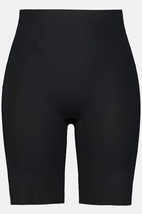 Bermuda gainant à coupe longue et bord plats, matière extensible confortable