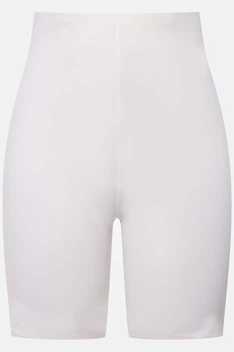 Bermuda gainant à coupe longue et bord plats, matière extensible confortable