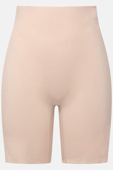 Bermuda gainant à coupe longue et bord plats, matière extensible confortable