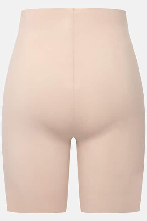 Bermuda gainant à coupe longue et bord plats, matière extensible confortable