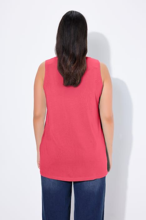 Débardeur en modal à jolis plis creux. Coupe évasée, encolure ronde et larges bretelles