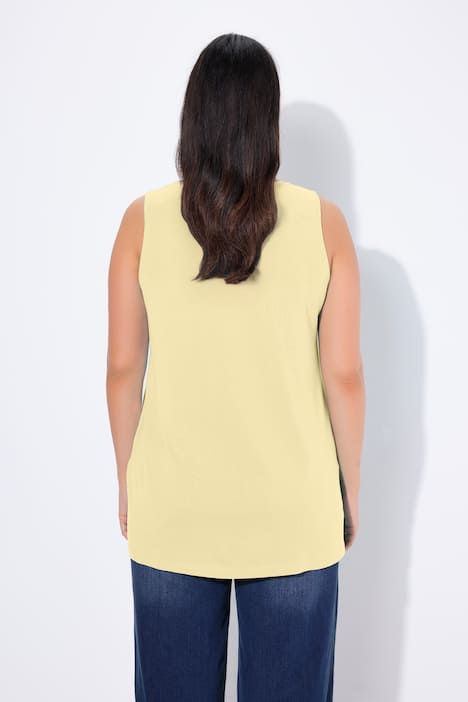 Débardeur en modal à jolis plis creux. Coupe évasée, encolure ronde et larges bretelles