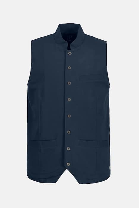 Gilet JP 1880 traditionnel, en molleton, col Mao et broderies - jusqu'au 7 XL