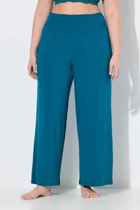 Pantalon Marlene. Jambe large et taille élastique