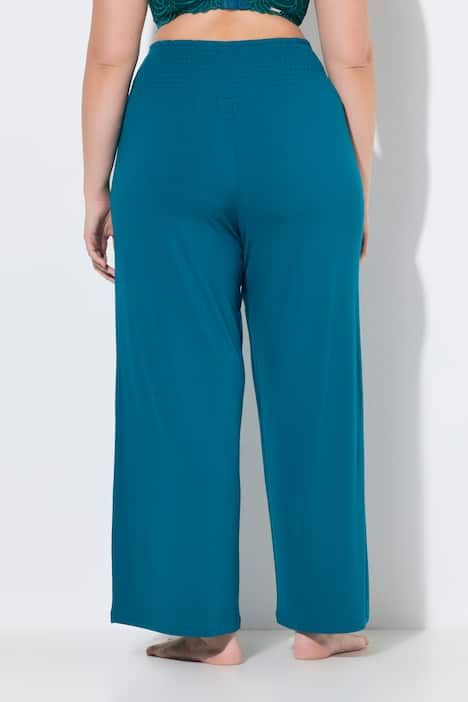 Pantalon Marlene. Jambe large et taille élastique