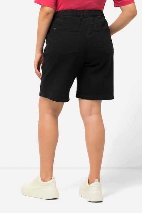 Bermuda en jean Mandy. Coupe 5 poches et taille confortable