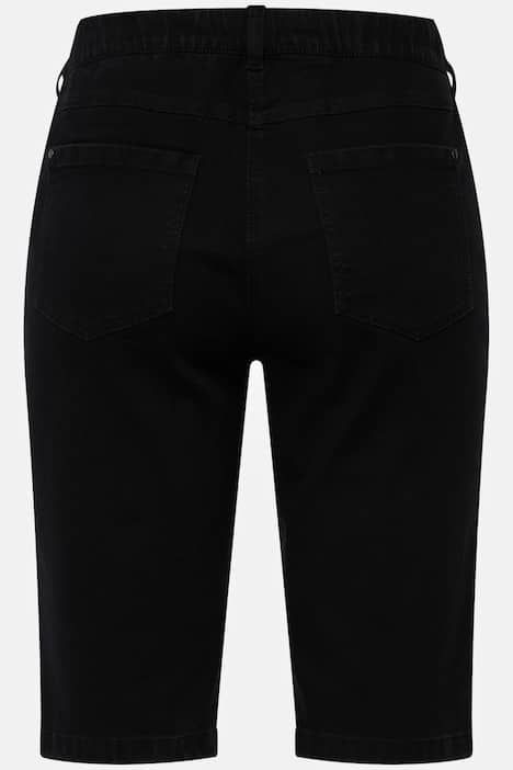 Bermuda en jean Mandy. Coupe 5 poches et taille confortable