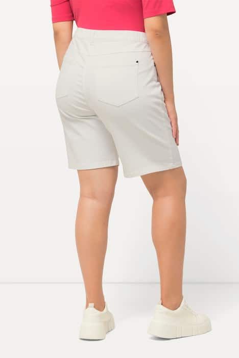 Bermuda en jean Mandy. Coupe 5 poches et taille confortable