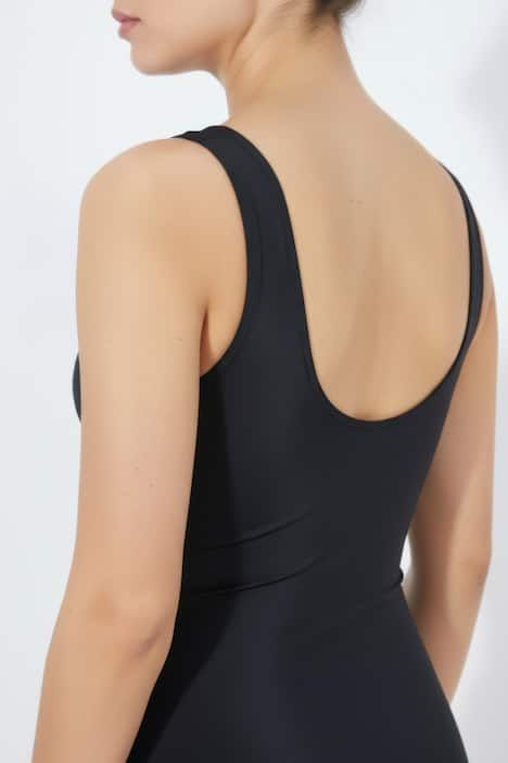 Maillot de bain, rayures, sans bonnets souples, bande sous la poitrine