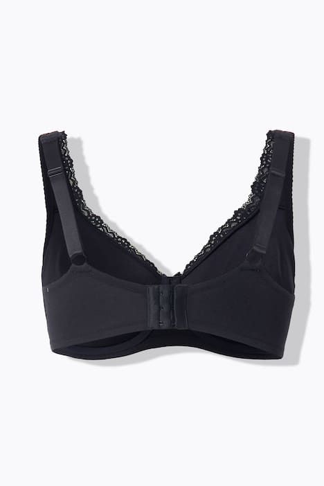 Soutien-gorge à armatures, liserés en dentelle - bonnet C-D