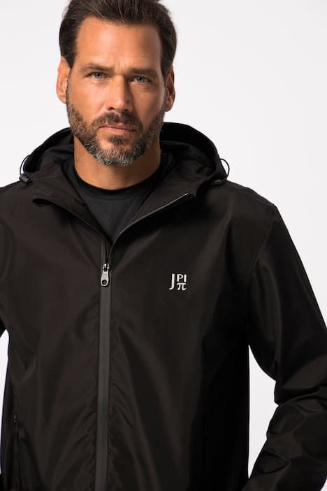 Veste de pluie JAY-PI, collection Outdoor. Capuche et fermeture zippée imperméable. Matière technique.