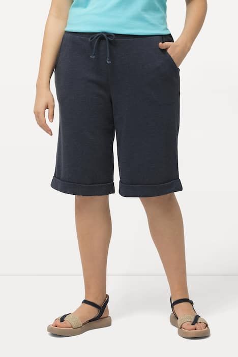 Short Mary en molleton. Taille élastique. Jambe droite et large