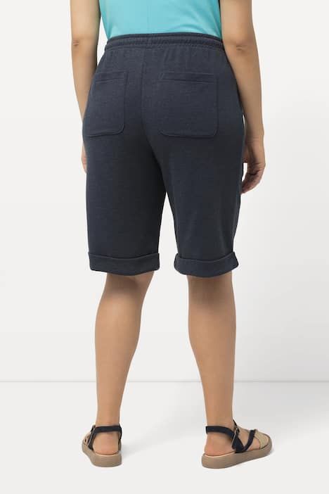 Short Mary en molleton. Taille élastique. Jambe droite et large
